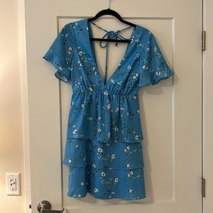 Show me your mumu dulce dress in blue floral
